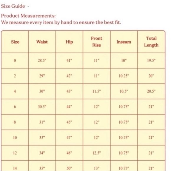 Lisa Says Gah Shiloh Red and Cream Striped Shorts Size 8 - Picture 6 of 6